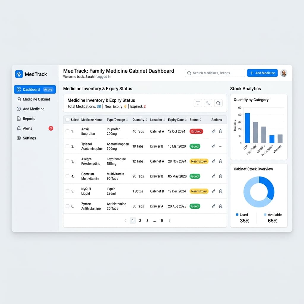 MedTrack — Family Medicine & Expiry Manager