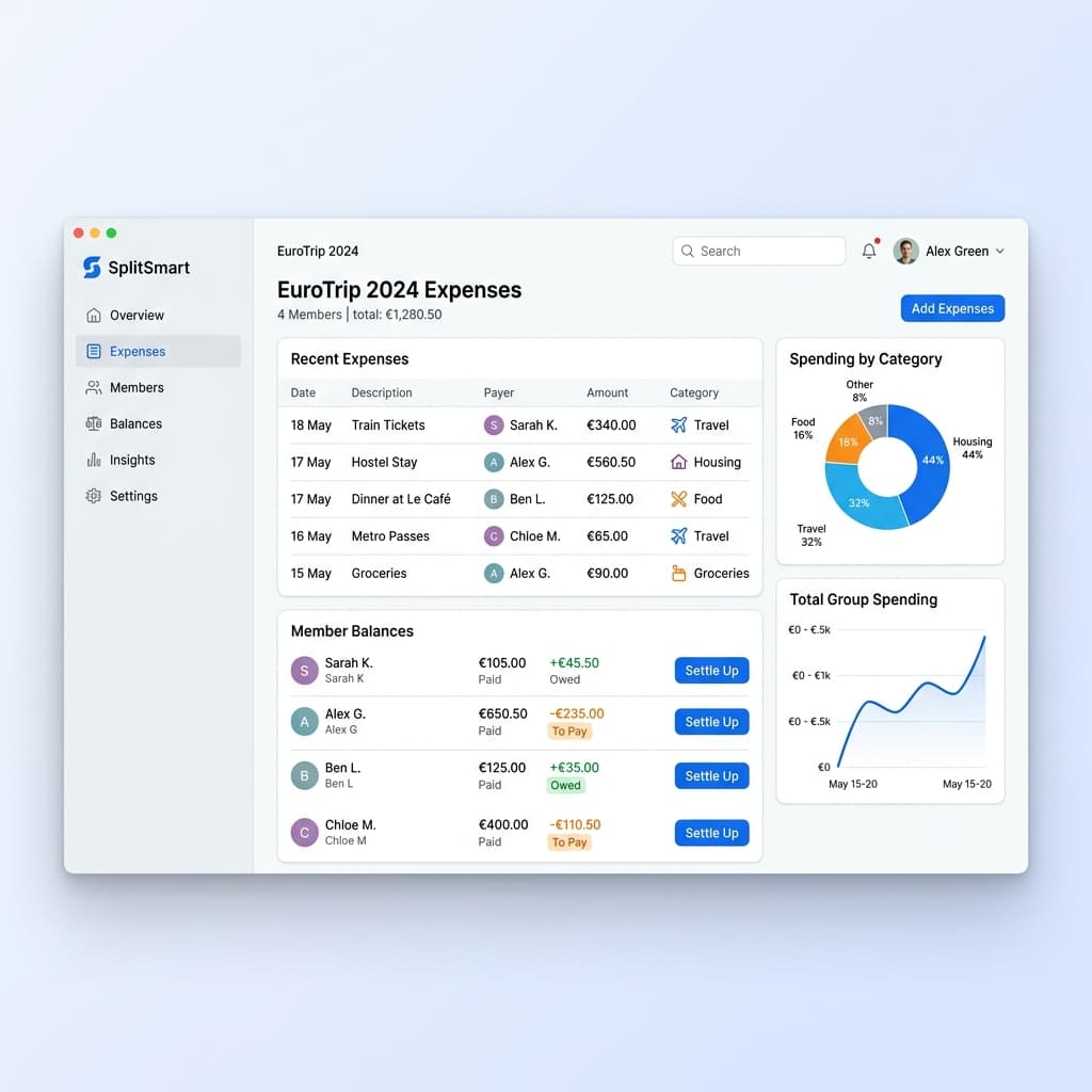 SplitSmart — Group Expense Splitter